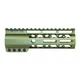 Guntec USA AIR-LOK Series AR-15 M-LOK Compression Free Floating Handguard w/ Monolithic Top Rail 6.75in Anodized Green