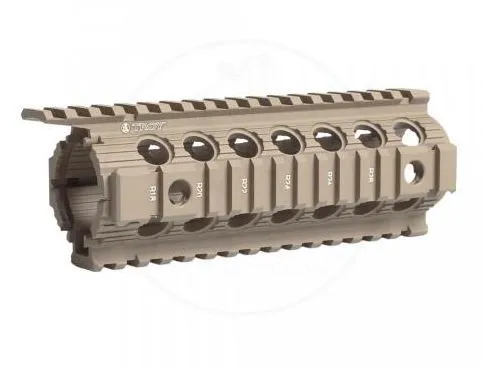 Troy Carbine/M4 Enhanced Drop-In 7" BattleRail, FDE – SRAI-DID-D7FT-00