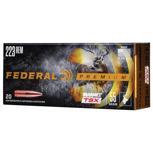 Federal 223 55gr Triple Shok Ammunitiion 20rds
