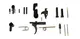 Dark Storm Industries AR-9 9mm Lower Parts Kit No Pistol Grip Black
