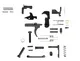 Tacfire AR15 Lower Parts Kit/No Grip Included Black