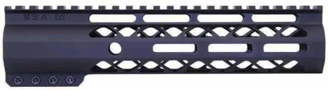 Guntec USA AR-15 9in Air-Lok Series M-LOK Compression Free Floating Handguard w/ Monolithic Top Rail Anodized Black
