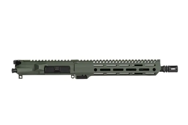 Mitchell Defense DOC 11.5in 5.56 NATO Upper Receiver Cold Hammer Forged Chrome-Lined Barrel Jungle Green Finish M-LOK Free-Float Handguard