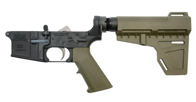 PSA AR-15 Complete Classic EPT Shockwave Pistol Lower - No Magazine - ODG - 5165448043