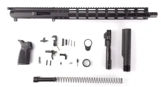 FM Products MIKE-9 9mm Build Kit 16 inch Mil-Spec Rear Charge 4-Port Micro Brake Black