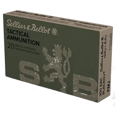 FMJ 300 AAC Blackout 124gr Full Metal Jacket 20/Box