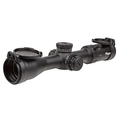 Side Focus Whiskey4 3-12x44mm SFP Illuminated Quadplex Reticle Black