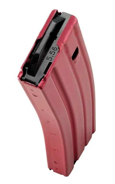 C Products Defense Duramag 5.56 30 Round Aluminum Magazine, Red
