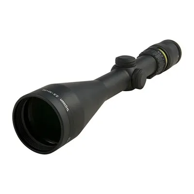 Accupoint Illuminated 2.5-10x56mm SFP Std Duplex Crosshair W/Amber Dot Ret Black