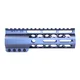 Guntec USA AIR-LOK Series AR-15 M-LOK Compression Free Floating Handguard w/ Monolithic Top Rail 6.75in Anodized Grey