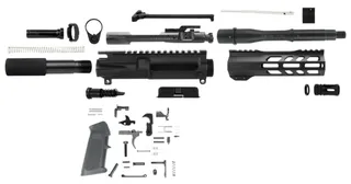 TacFire 5.56x45mm NATO AR Build Kit AR Platform 7.50in Barrel Right Black