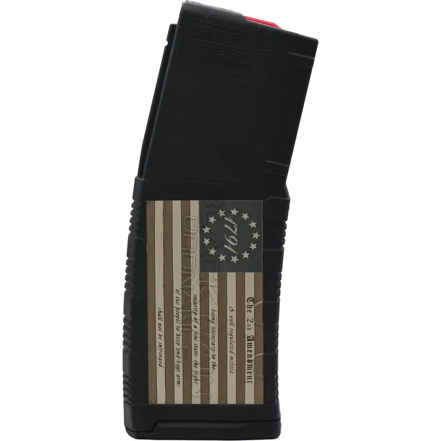 Black Rain Ordnance 1791 American Flag 30rds 5.56x45mm/.223 Remington, Black/Tan