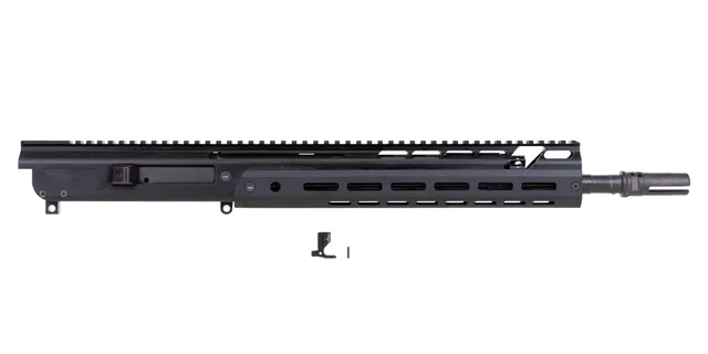 PSA JAKL 14.5" Rifle Length Upper 5.56 1:7 Nitride,Knurled CH, BCG, 3 Prong, B&T, 1/2"-28, Black