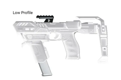 Recover Tactical S-PRO Upper Rail Low w/ 5-Slot Pic Rail for M-LOK
