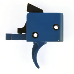 AR-15/10 Single Stage Trigger, Curved Blue, 4.5 lb