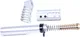 Guntec USA AR-15 4in Pistol Brace Build Kit With Milspec Buffer Tube Anodized Clear