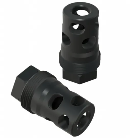 Comstock Armory Compact 9mm Facemount Muzzle Brake - 1/2x28