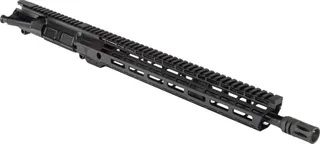 TRYBE Defense AR-15 5.56x45mm NATO 16in Complete Upper Receiver Pencil Mid Length1-7 Twist 1/2x28 A2 Black