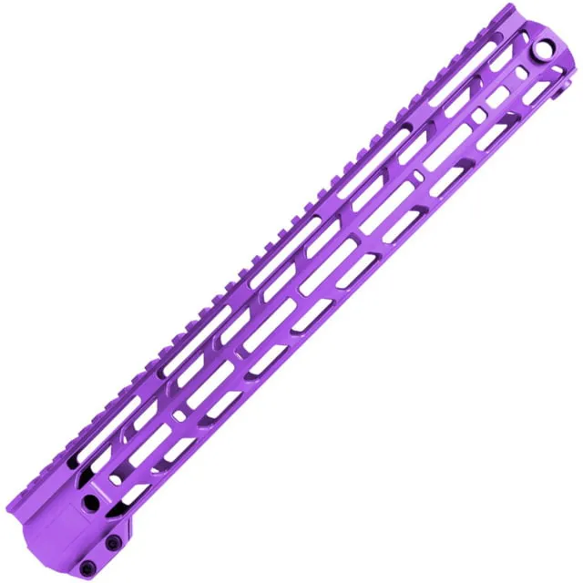 XTS AR-15 M-LOK Rail 15 in Purple