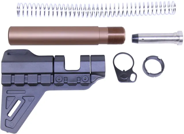 Guntec USA AR-15 Micro Breach Pistol Brace Kit Anodized Bronze