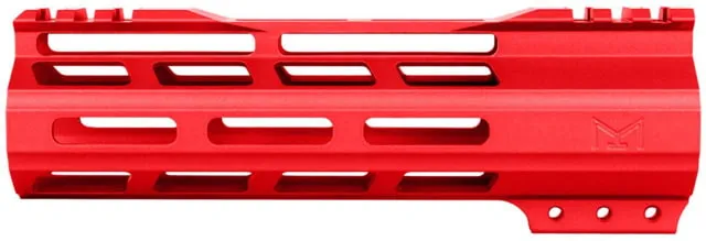 ABC RIFLE COMPANY Super Slim Free Float Hybrid Top Cut AR-15 M-LOK Handguard 7in Cerakote Red
