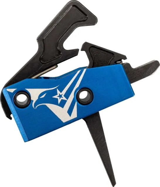 TRYBE Defense V2 Single Stage Drop-In Trigger AR-15 Straight 3.5-4lb Pull Weight Blue