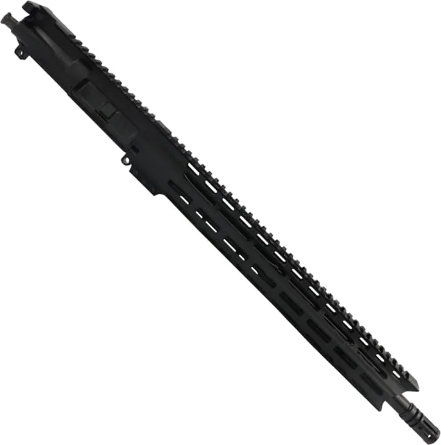 ABC RIFLE COMPANY AR 9mm Luger 16in Nitride Barrel Upper Receiver w/Custom 15in M-LOK And Charging Handle 1-10 Twist A2 Style Muzzle Brake Nitride