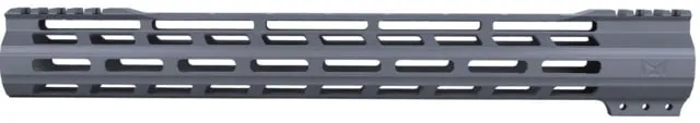 ABC RIFLE COMPANY Super Slim Free Float Hybrid Top Cut AR-15 M-LOK Handguard 15in Cerakote Sniper Grey
