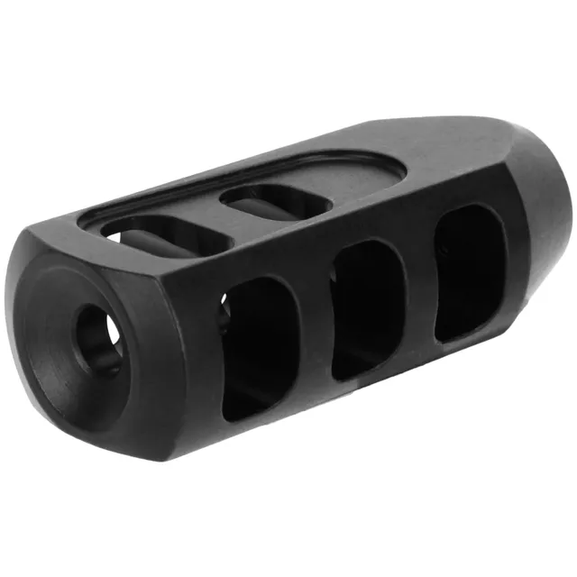 Tacfire Tanker Muzzle Brake 5/8"-24 tpi for AR-10, Black Nitride