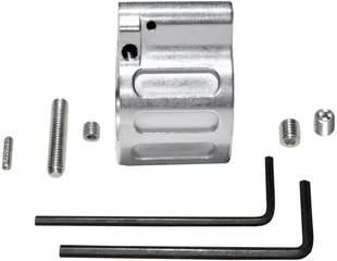 Presma Adjustable Low Profile Gas Block .750 in 223/5.56/308 Caliber Silver