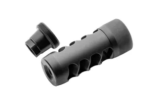 Area 419 Hellfire Match Self Timing 5/8-24 Muzzle Brake w/ Thread Adapter - .30 Cal, Black