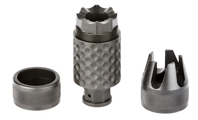 Spikes Tactical Barking Spider 2 1/2-28 Muzzle Brake, 5.56, Black Nitride