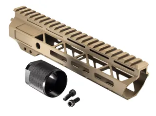 TRYBE Defense Magnesium Alloy Go Fast Ultra Lightweight Handguard Full Top Rail M-LOK FDE 9in