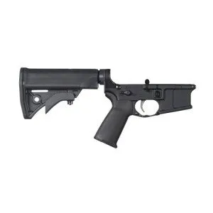 IC Fully Ambidextrous Complete AR-15 Lower Receiver, Black