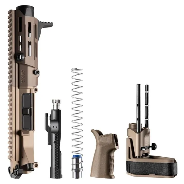 Maxim Defense Industries MDX 505 PDX SCW PDW Brace Upper Kit 300 BLK 14in Hate Brake 5/8-24 Thread 5.5in Barrel Type III Hardcoat Anodized Arid Earth