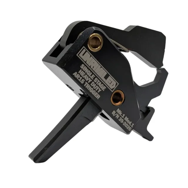 Unrivaled AR-15 Heavy Duty Trigger Single Stage Black