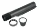 Guntec USA AR-15 Mil-Spec Buffer Tube w/End Plate and Castle Nut Black