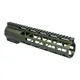 Guntec USA 10in AIR-LOK Series M-LOK Compression Free Floating Handguard With Monolithic Top Rail .308 Cal Anodized Green