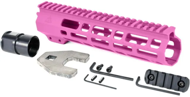 AT3 Tactical SPEAR M-LOK AR-15 Free Float Handguard 9in Length Pink