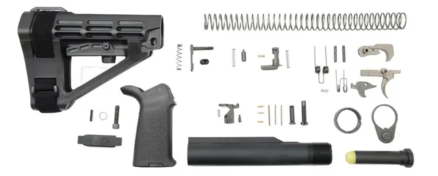 PSA SBA4 MOE EPT Pistol Lower Build Kit, Black