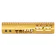 Guntec USA Trump Series Limited Edition M-LOK System Free Floating Handguard w/ Monolithic Top Rail 9in Anodized Gold