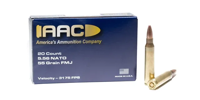 AAC 5.56 Ammo 55 Grain FMJ 20rd Box