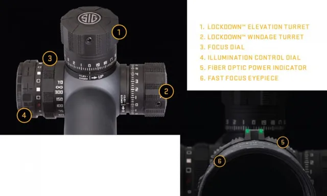Sig Sauer TANGO4 SCOPE 4-16X44MM 30MM FFP ILLUM RETICLE