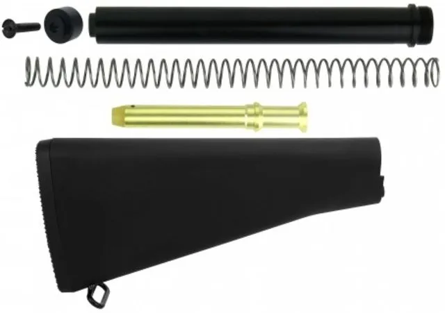 TacFire A2 AR-15/5.56 Complete Stock Kit Polymer Black