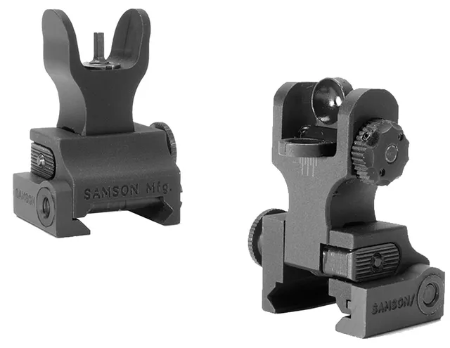Samson Manufacturing HK Front/A2 Rear Folding Sight Set for AR-15 Style Rifle