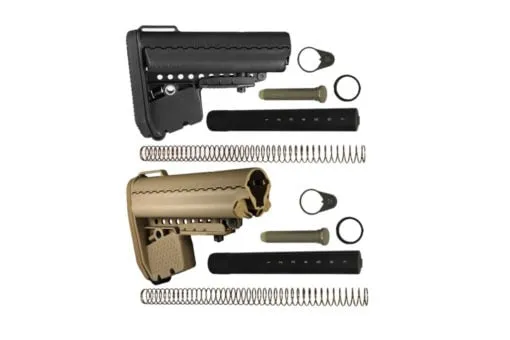 VLTOR Enhanced Modstock & A5 Buffer Kit - Mil-Spec - Black