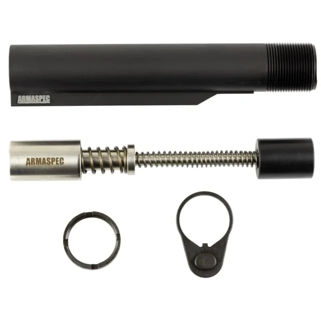 Armaspec AR15 GEN4 H2 Stealth Recoil Spring Buffer Kit SS/Black