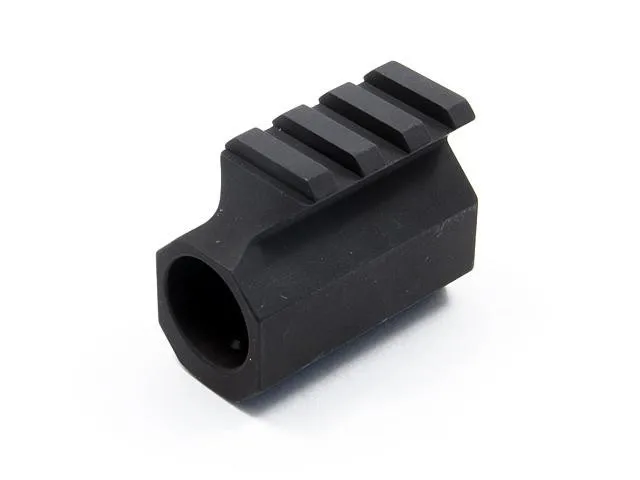 Young Mfg Aluminum Railed Gas Block - .750