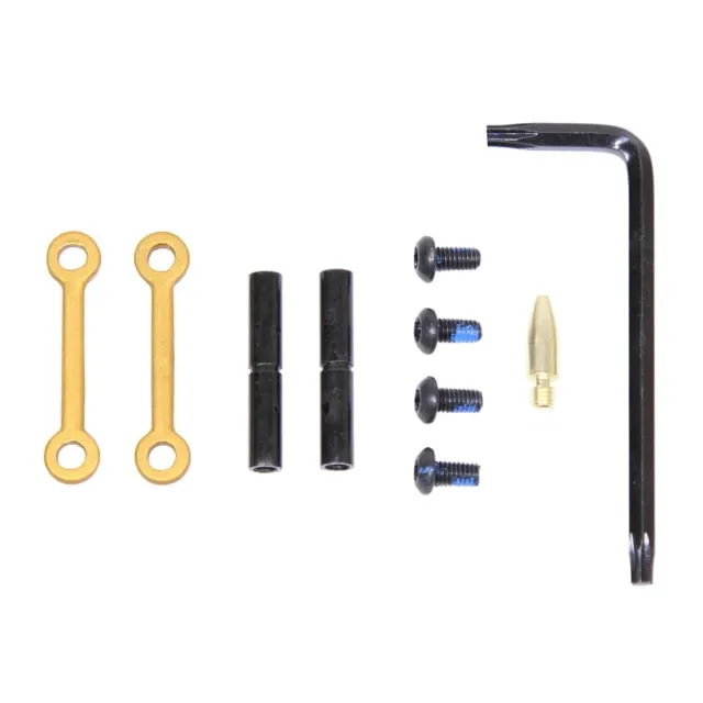 Guntec USA AR-15 Complete Anti-Rotation Trigger/Hammer Pin Set Anodized Gold