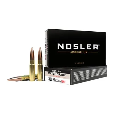 Match Grade Suppressor Ready 300 AAC Blackout 220gr Cc Hollow Point Boat Tail 20/Box